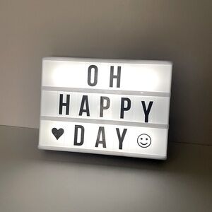 Lightbox Light Up Letter Sign